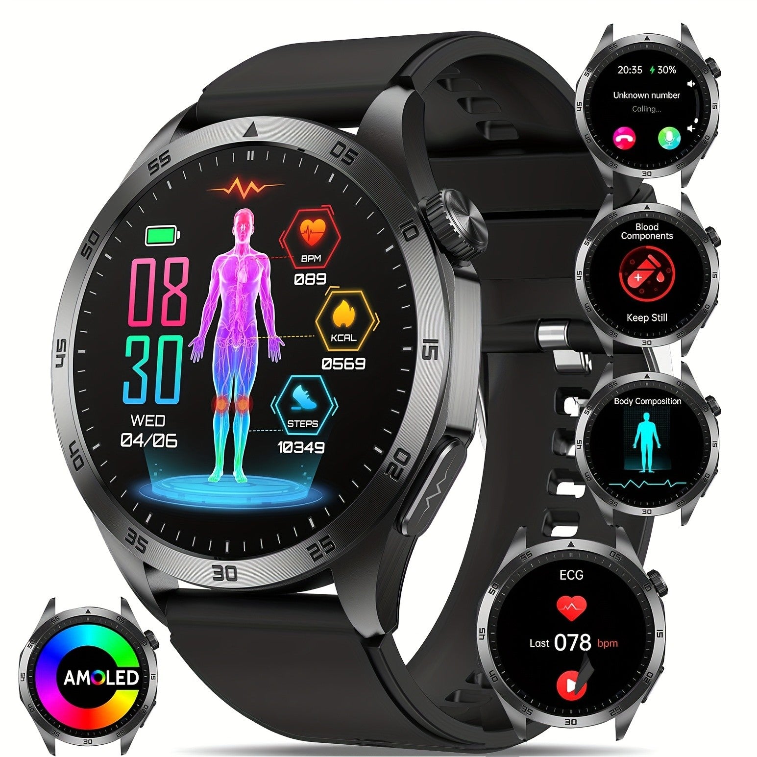 Smartwatch, 3,63cm für Android und IOS Telefone – Detailansicht 21