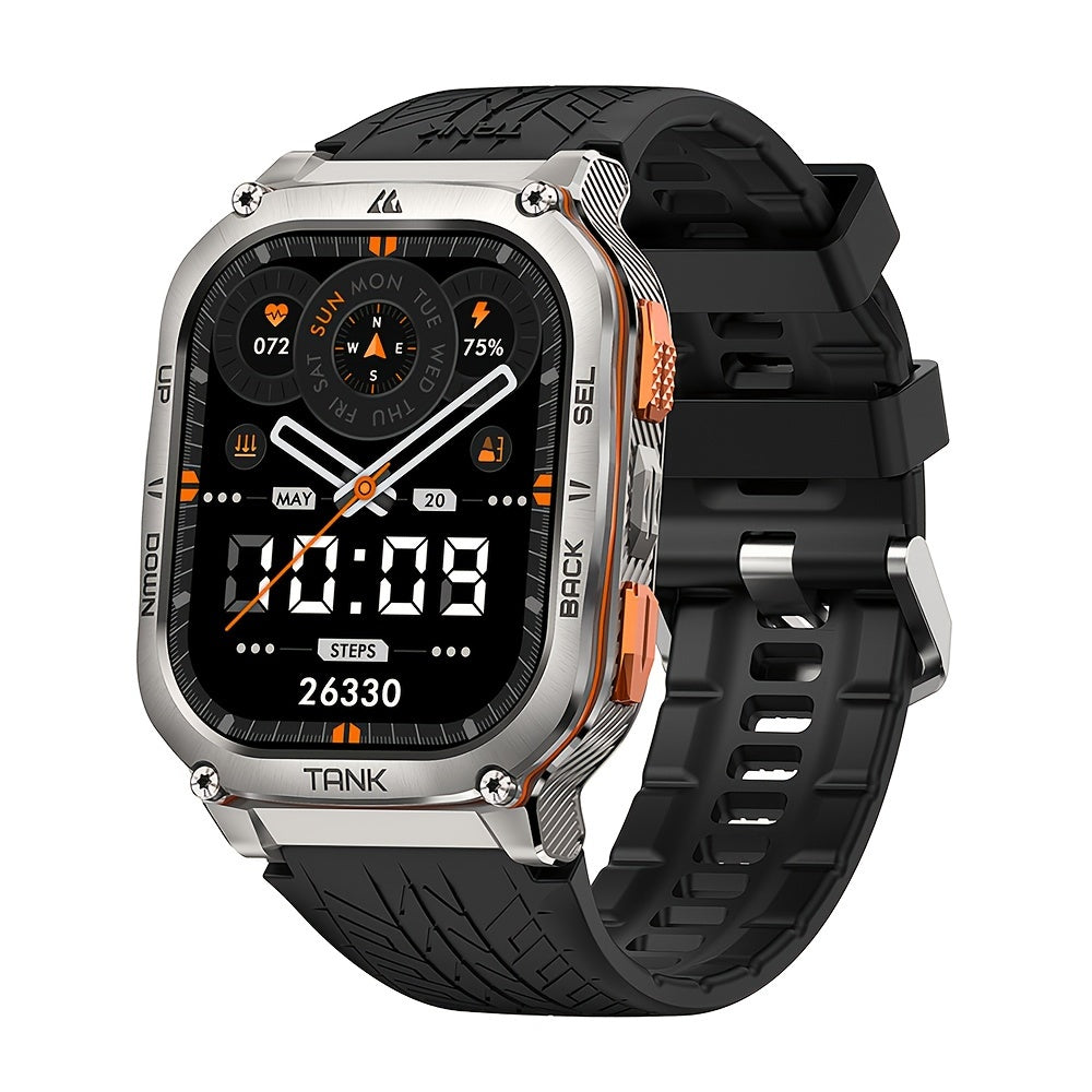 Smartwatch, 3,63cm für Männer Barometer Höhenmesser Kompass 6 und Alltag – Detailansicht 13