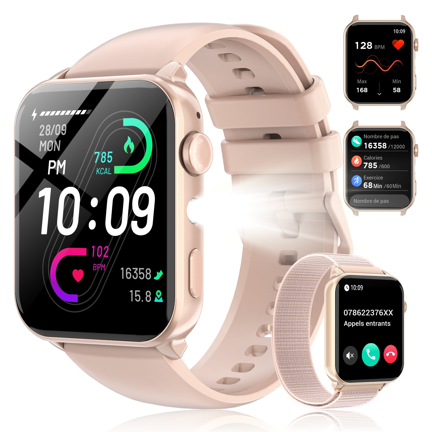 Smartwatch, 350mAh für Alltag und Outdoor – Detailansicht 6