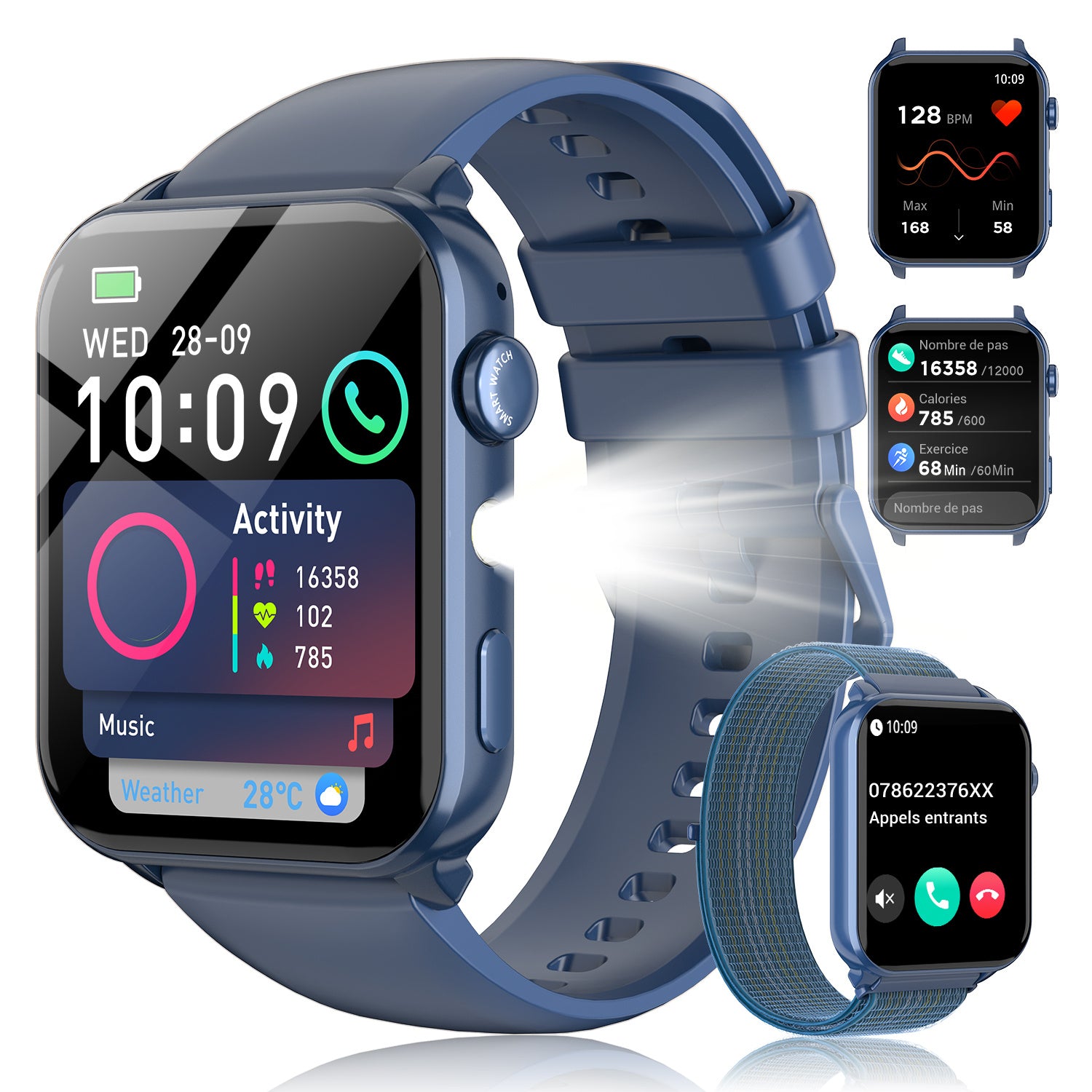 Smartwatch, 350mAh für Alltag und Outdoor – Detailansicht 23