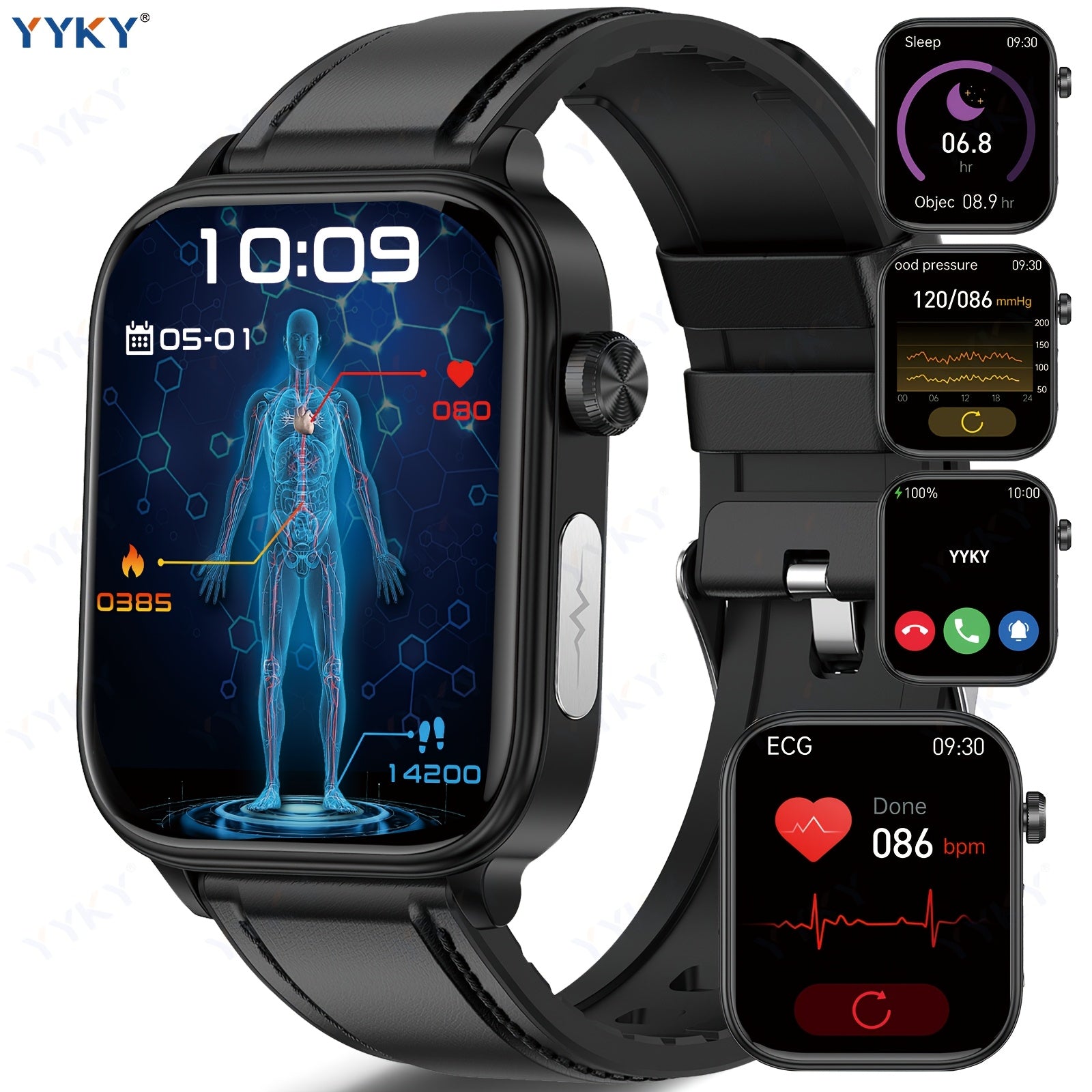 Smartwatch, 4,98cm für Android und iO – Hauptansicht