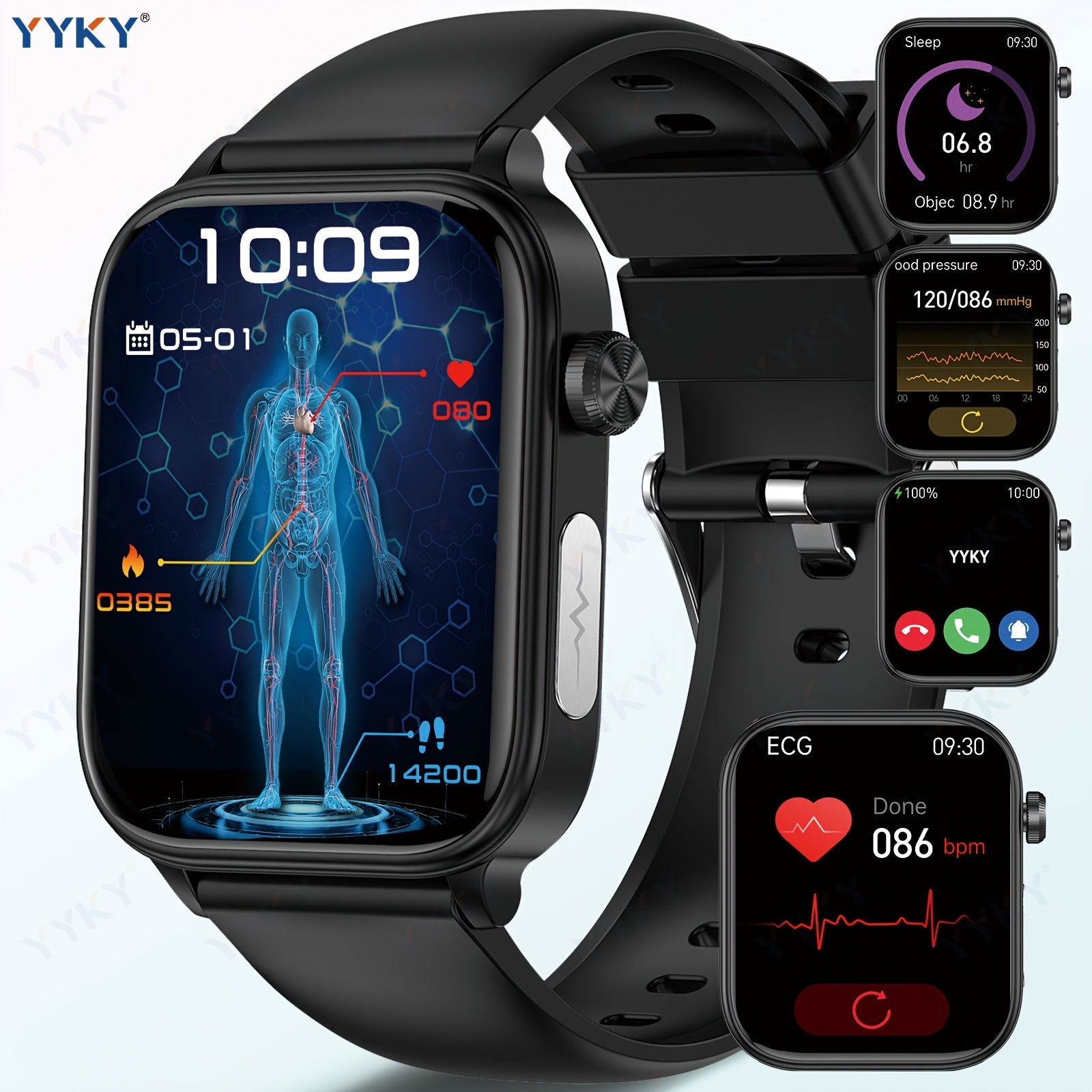 Smartwatch, 4,98cm für Android und iO – Detailansicht 3