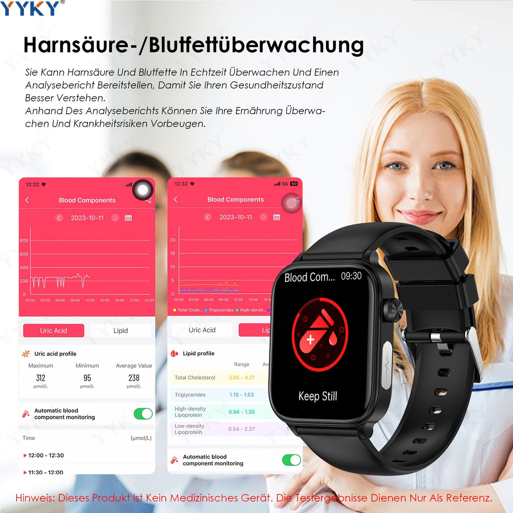 Smartwatch, 4,98cm für Android und iO – Detailansicht 5