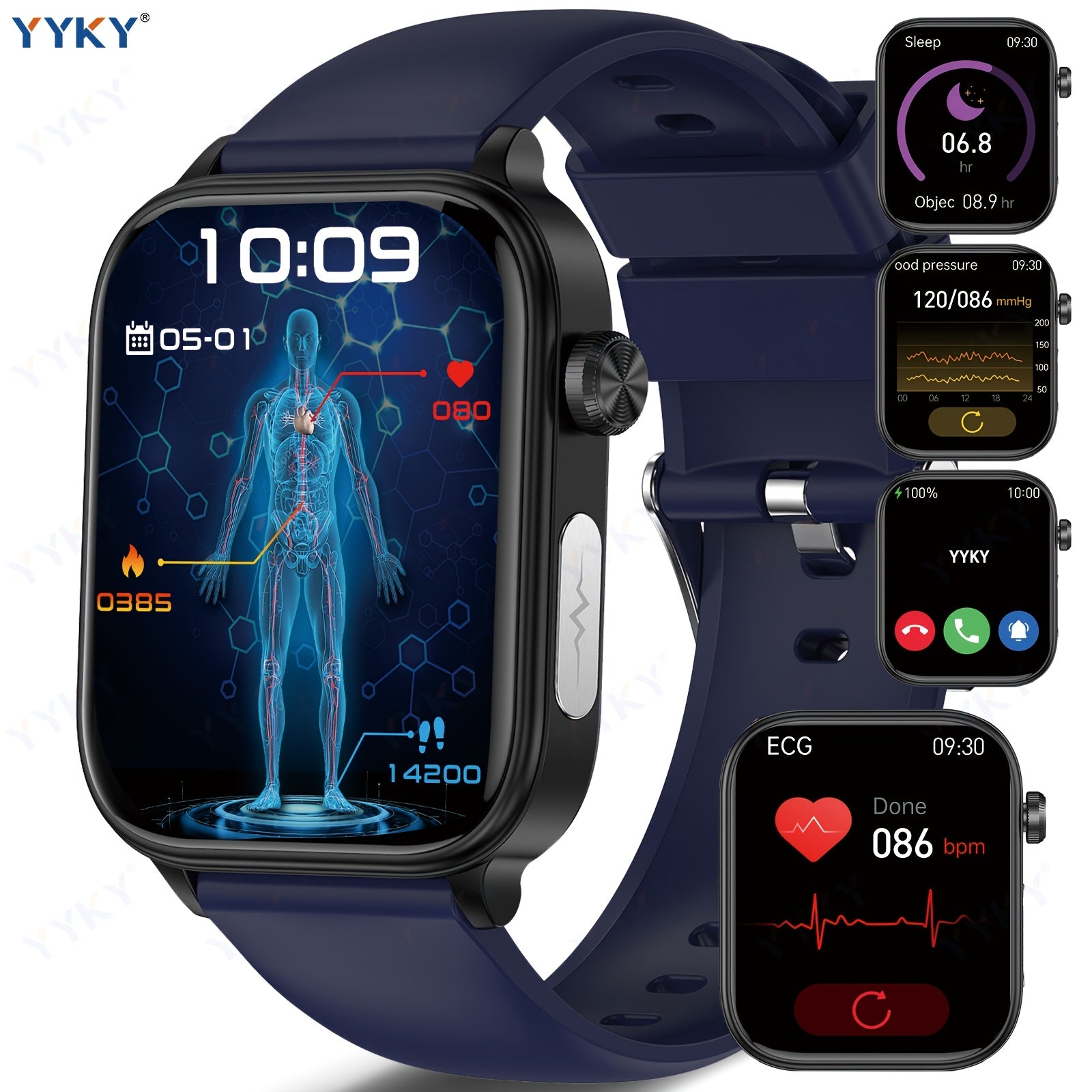 Smartwatch, 4,98cm für Android und iO – Detailansicht 6