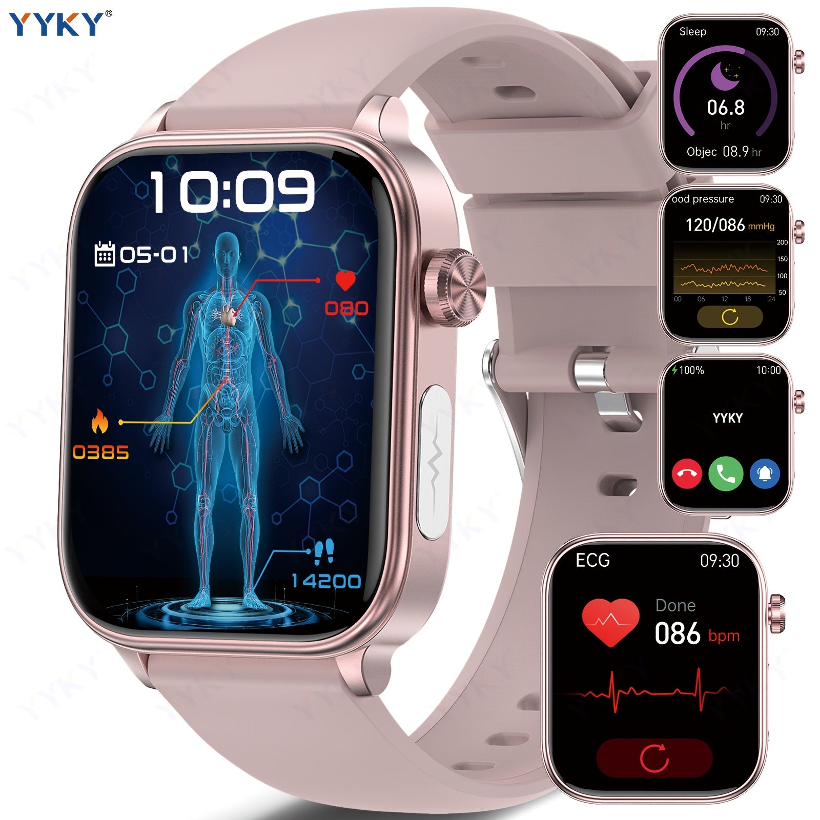 Smartwatch, 4,98cm für Android und iO – Detailansicht 8