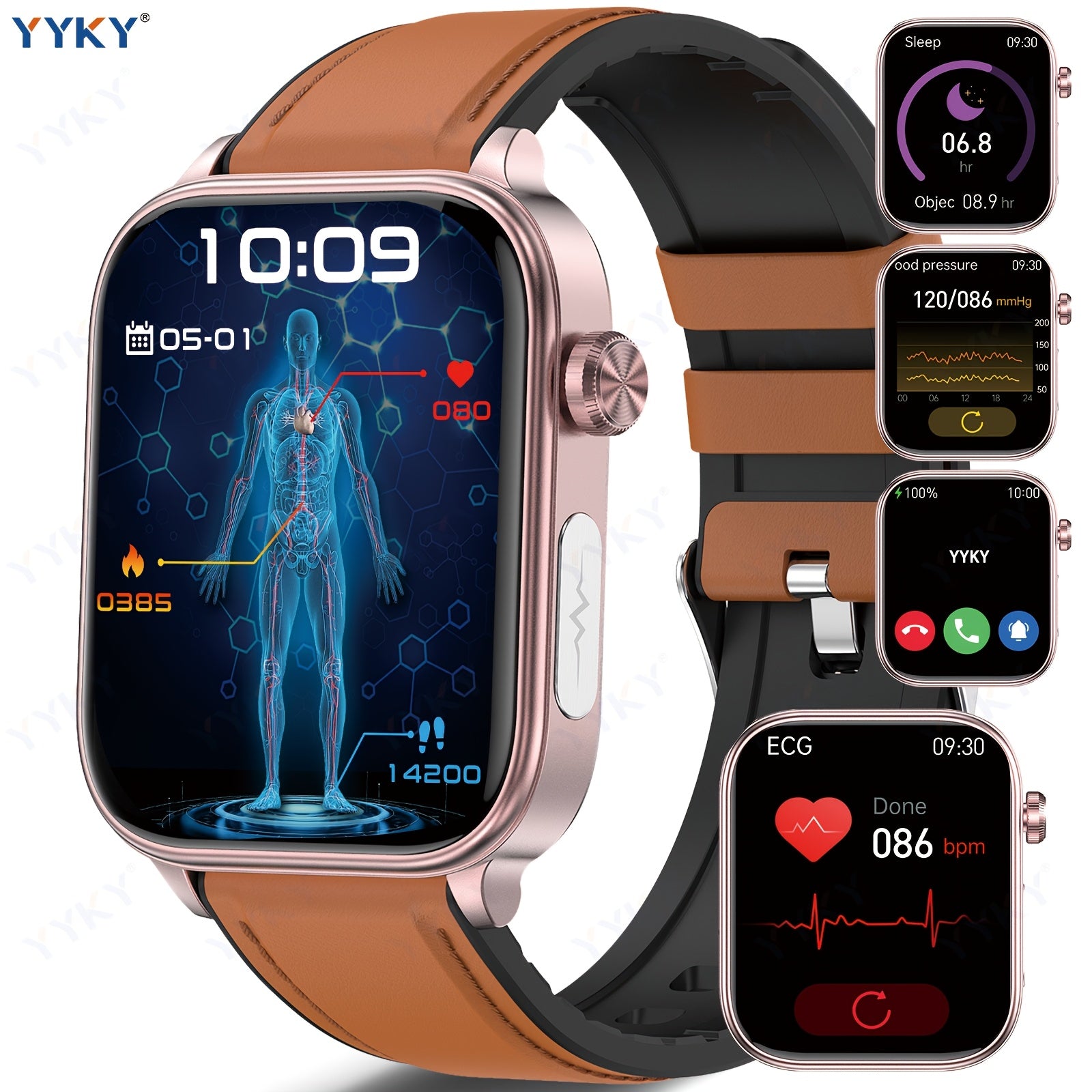 Smartwatch, 4,98cm für Android und iO – Detailansicht 10