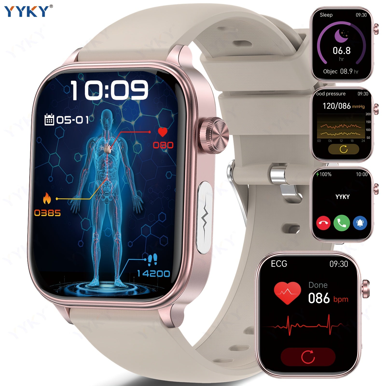 Smartwatch, 4,98cm für Android und iO – Detailansicht 12