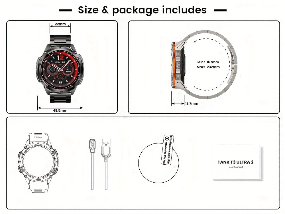 Smartwatch, 470mAh für Haustiere und Zuhause – Detailansicht 6