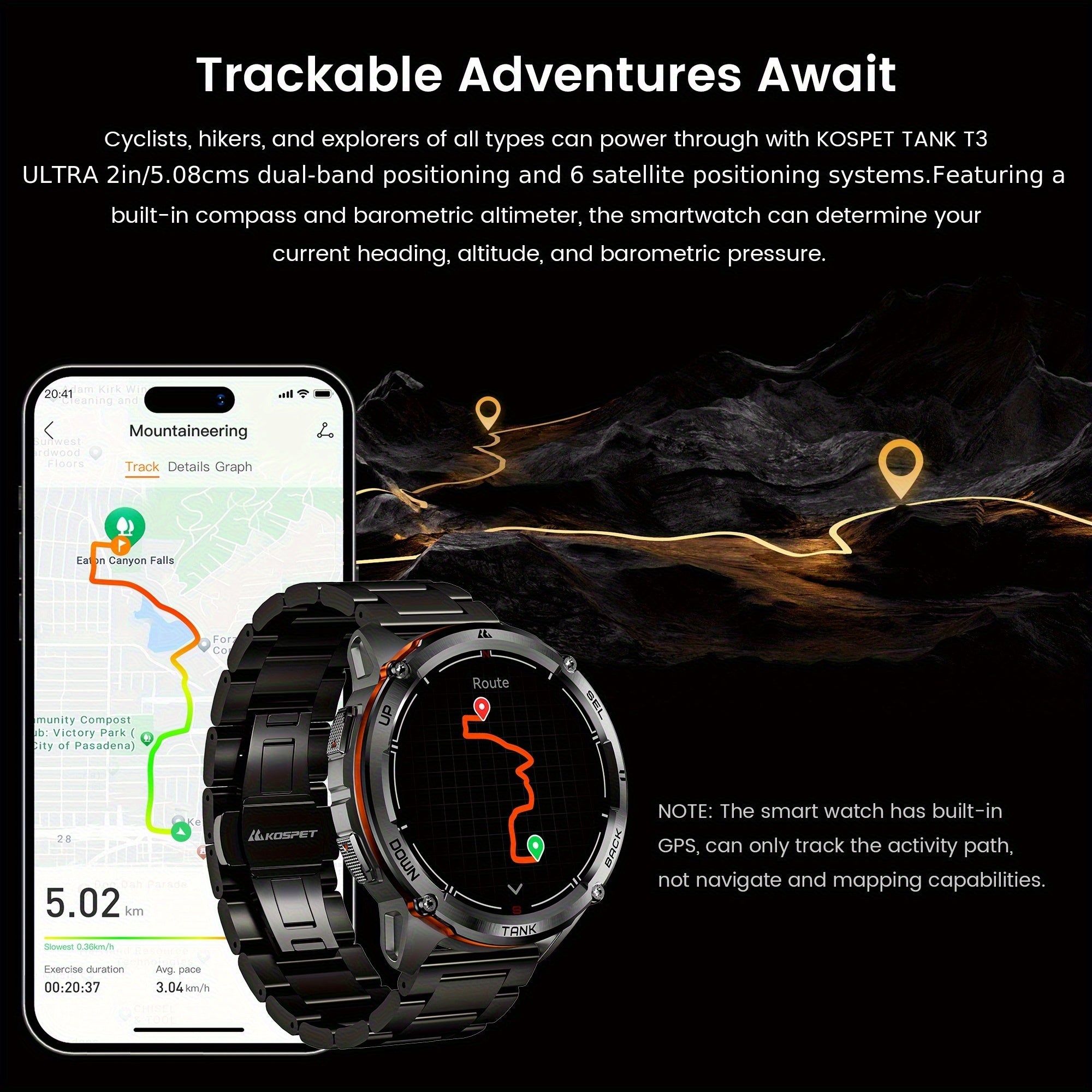 Smartwatch, 470mAh für Haustiere und Zuhause – Detailansicht 9