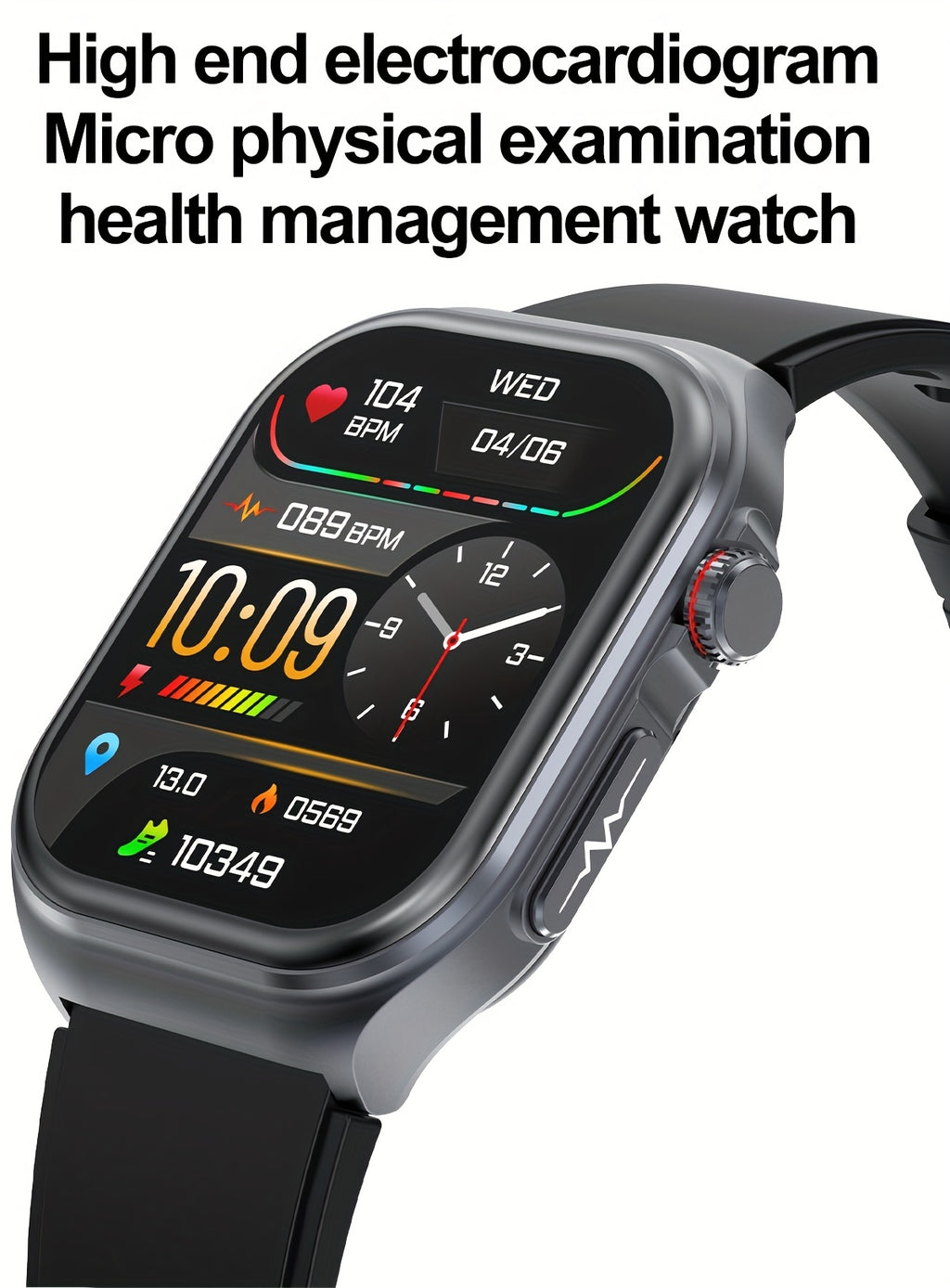 Smartwatch, 5,18 cm für Android und IOS – Detailansicht 4