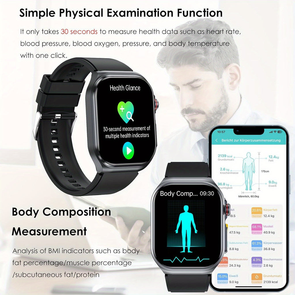 Smartwatch, 5,18 cm für Android und IOS – Detailansicht 23