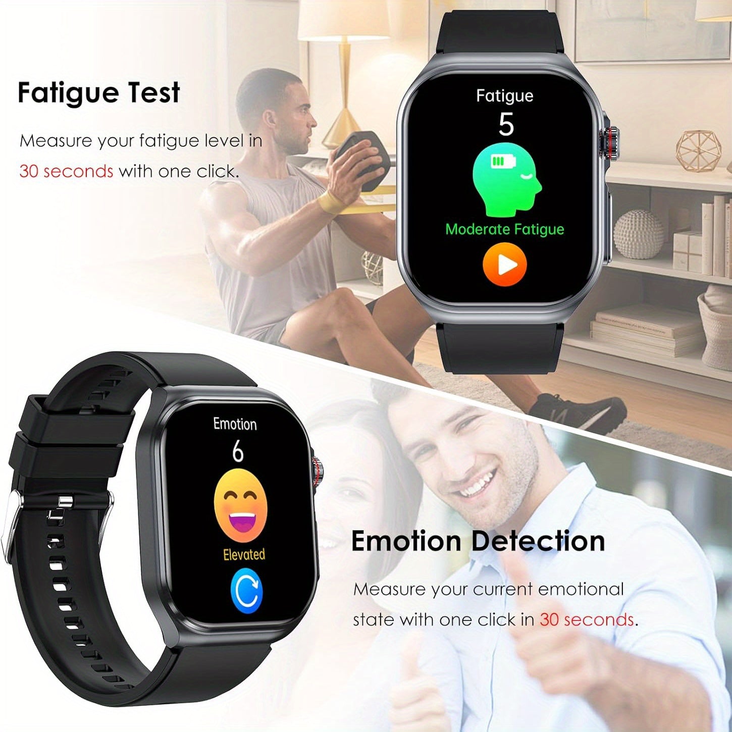 Smartwatch, 5,18 cm für Android und IOS – Detailansicht 24