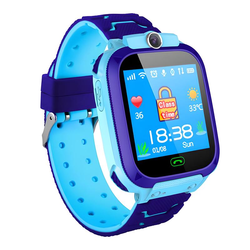 Smartwatch, Blau für Kinder GPS-Ortung SOS Kinder-Blauer Smart und Alltag – Detailansicht 2
