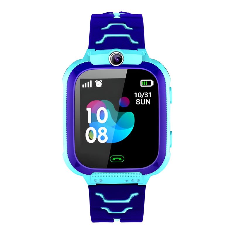 Smartwatch, Blau für Kinder GPS-Ortung SOS Kinder-Blauer Smart und Alltag – Detailansicht 3