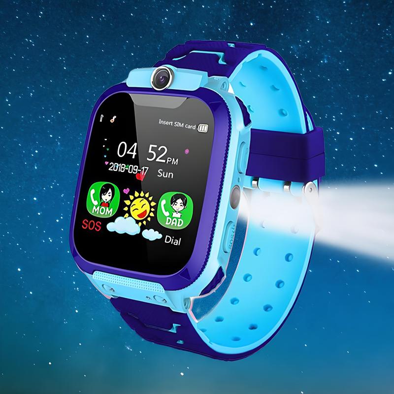 Smartwatch, Blau für Kinder GPS-Ortung SOS Kinder-Blauer Smart und Alltag – Detailansicht 10