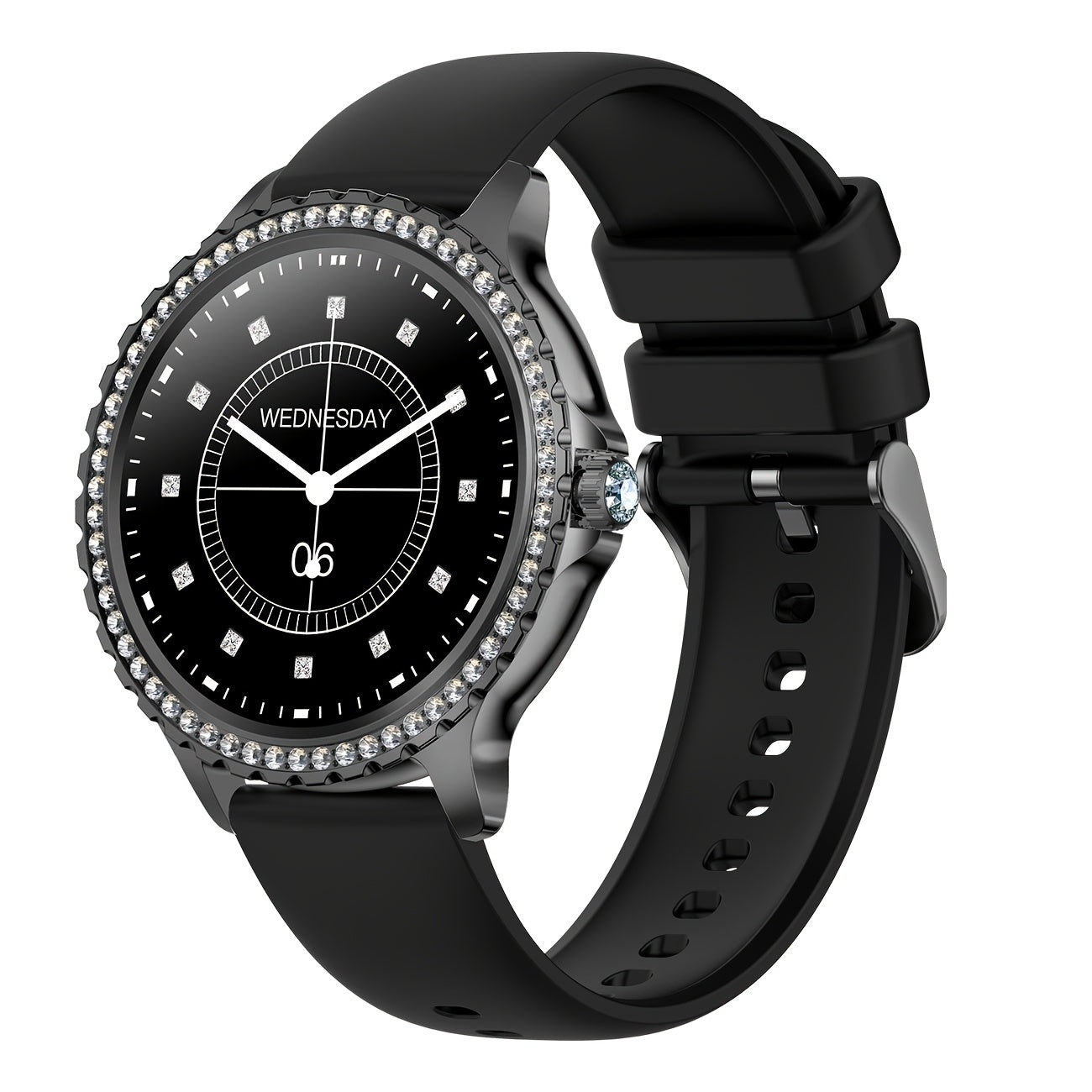 Smartwatch, Golden für Damen 1 und iPhone Android – Detailansicht 4