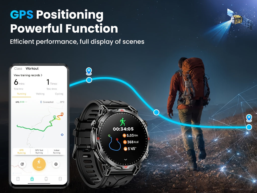 Smartwatch, LED-Beleuchtung für Alltag und besondere Anlässe – Detailansicht 13