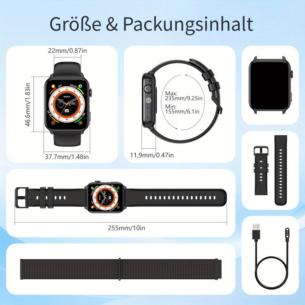 Smartwatch, LED-Beleuchtung für Damen Herren und Alltag – Detailansicht 5