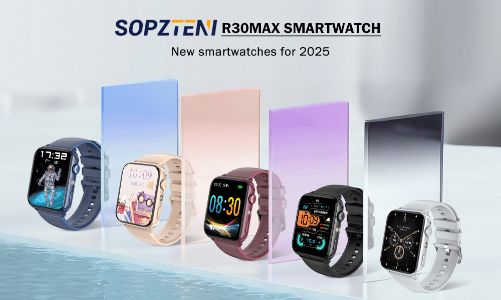 Smartwatch, LED-Beleuchtung für Damen Herren und Alltag – Detailansicht 14