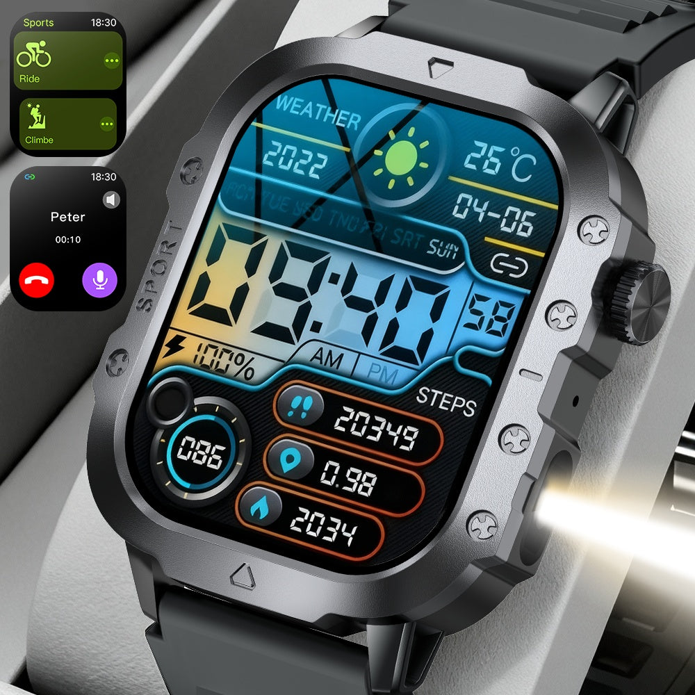 Smartwatch, LED-Beleuchtung für Herren 2 und Männer Frauen – Hauptansicht