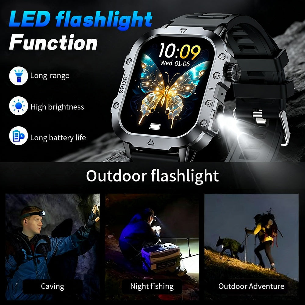 Smartwatch, LED-Beleuchtung für Herren 2 und Männer Frauen – Detailansicht 3