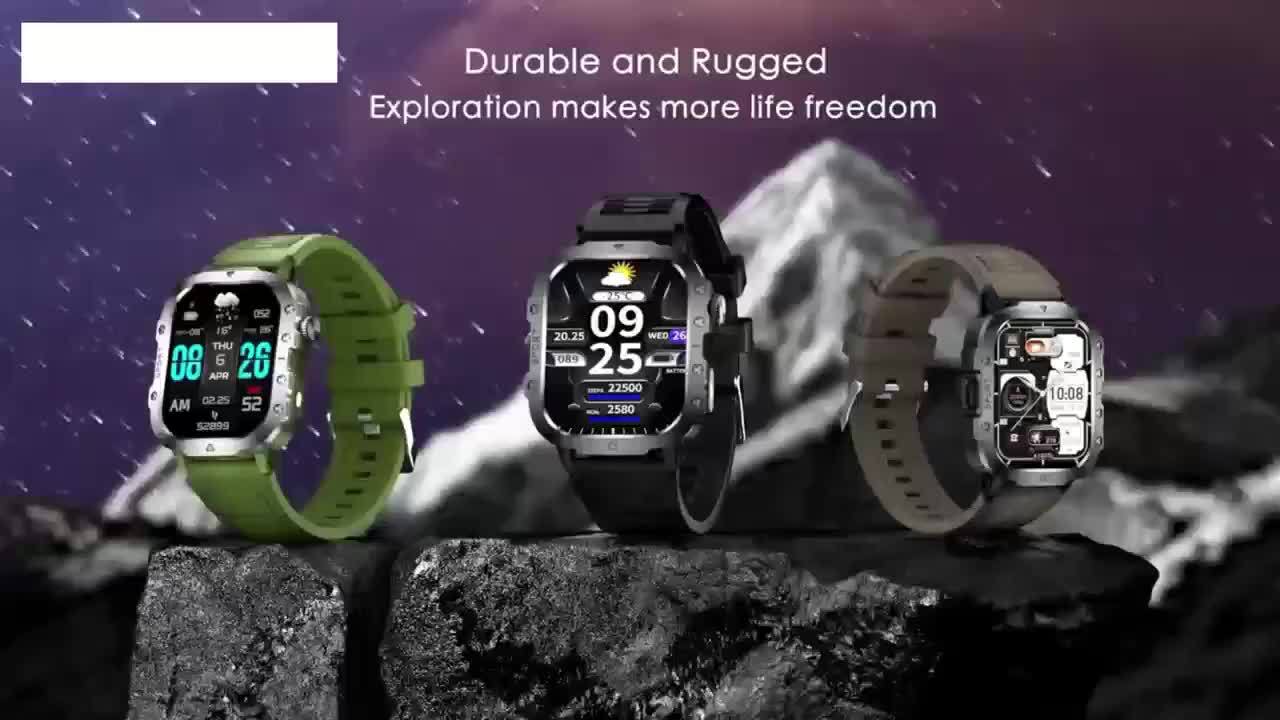 Smartwatch, LED-Beleuchtung für Herren 2 und Männer Frauen – Detailansicht 7