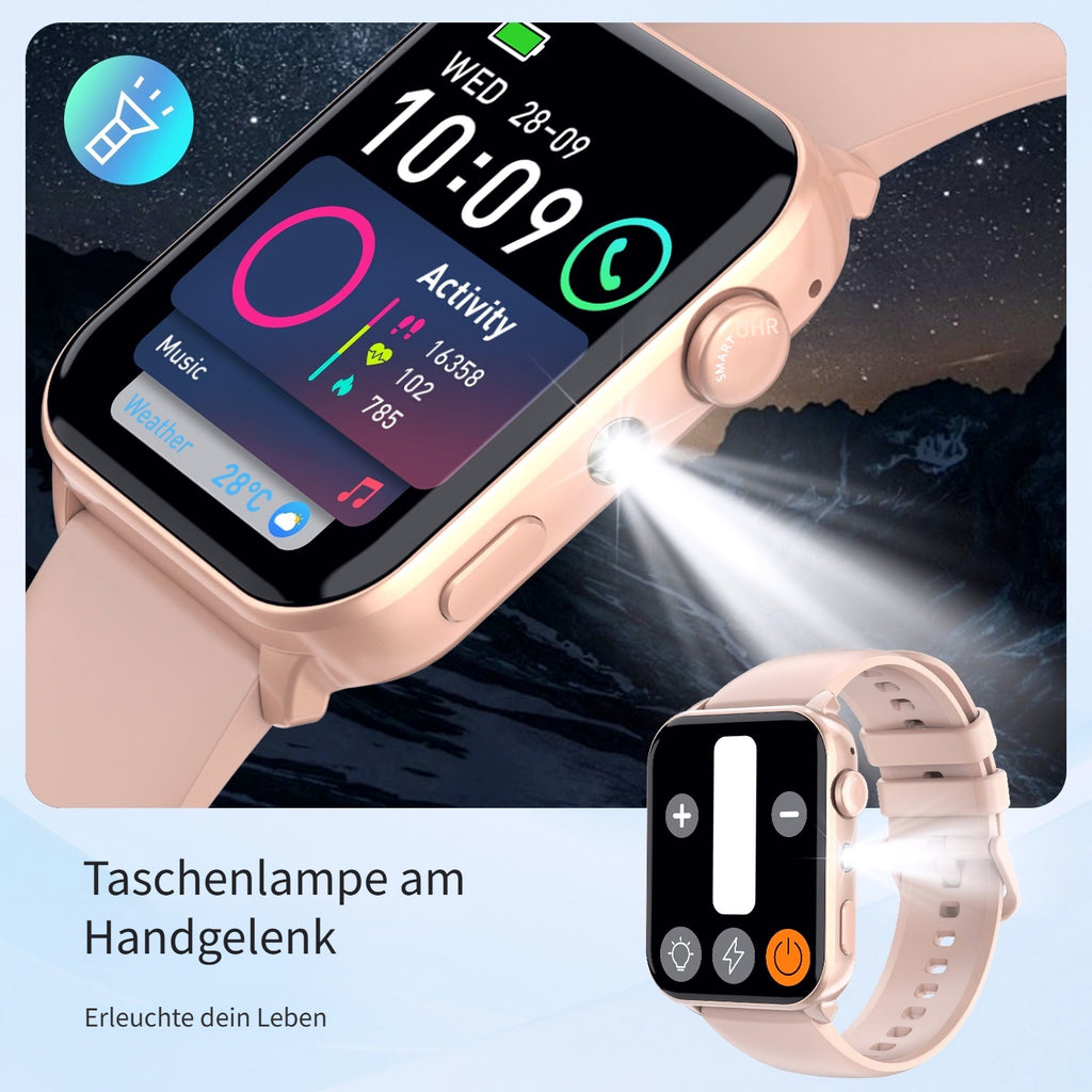Smartwatch, Pink-MAX für Outdoor – Detailansicht 12