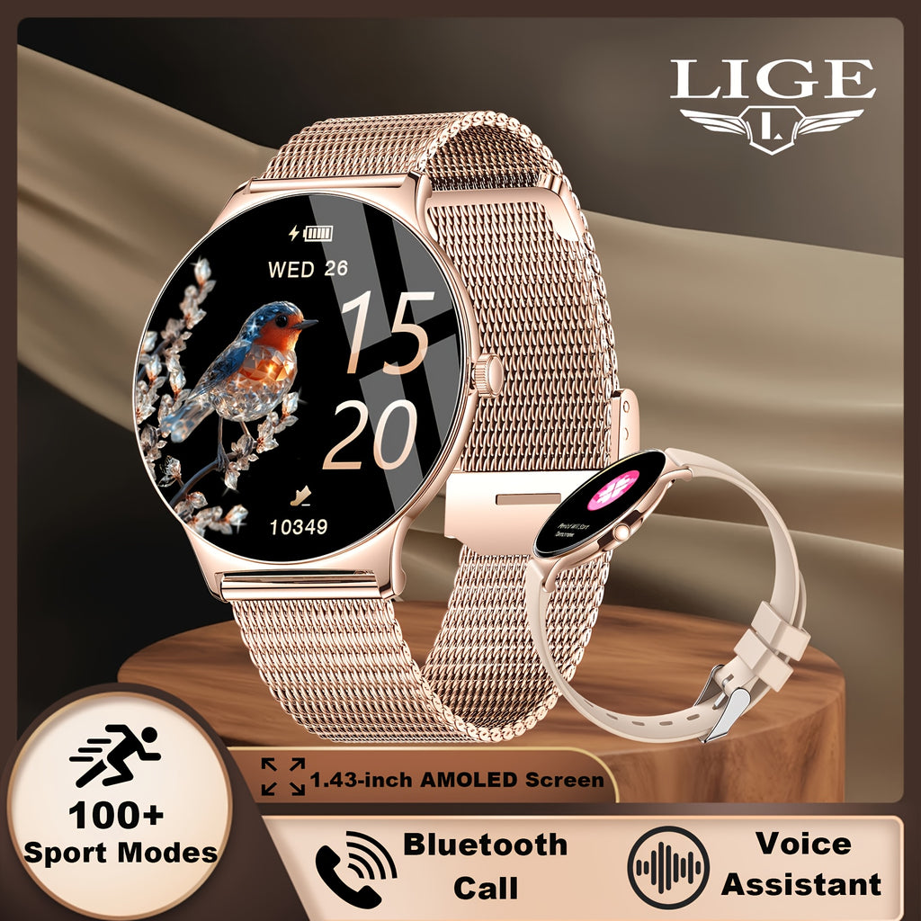 Smartwatch, Roségolden für Damen mit 1 und Alltag – Detailansicht 4