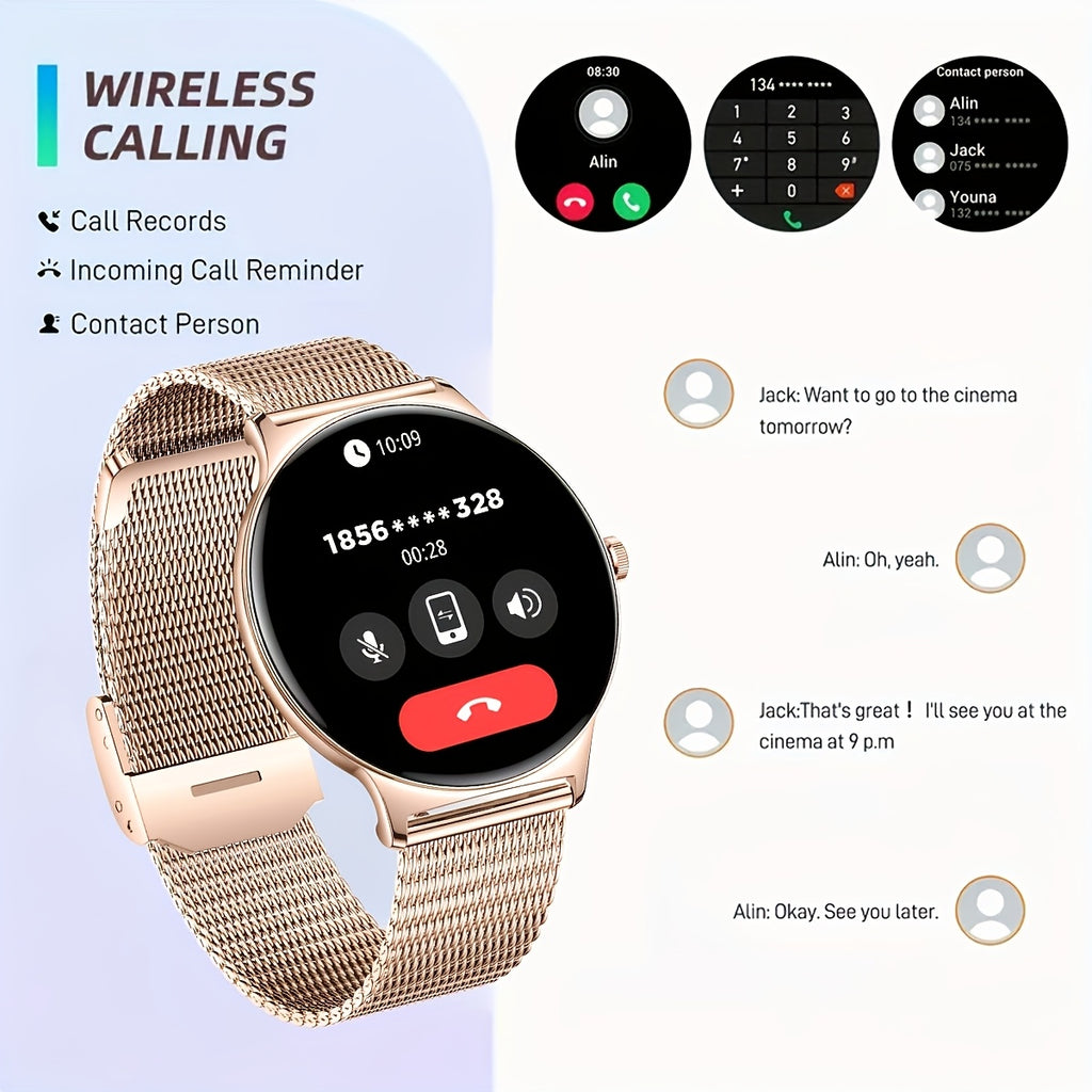 Smartwatch, Roségolden für Damen mit 1 und Alltag – Detailansicht 9