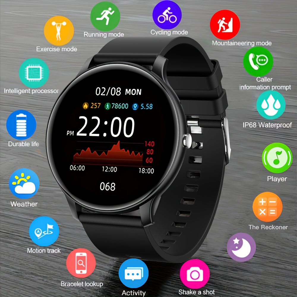 Smartwatch, Schwarz für Alltag und besondere Anlässe – Hauptansicht