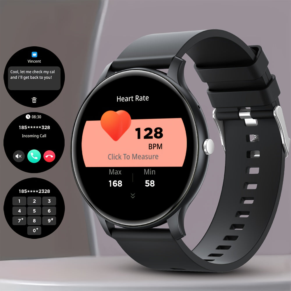 Smartwatch, Schwarz für Alltag und besondere Anlässe – Detailansicht 3