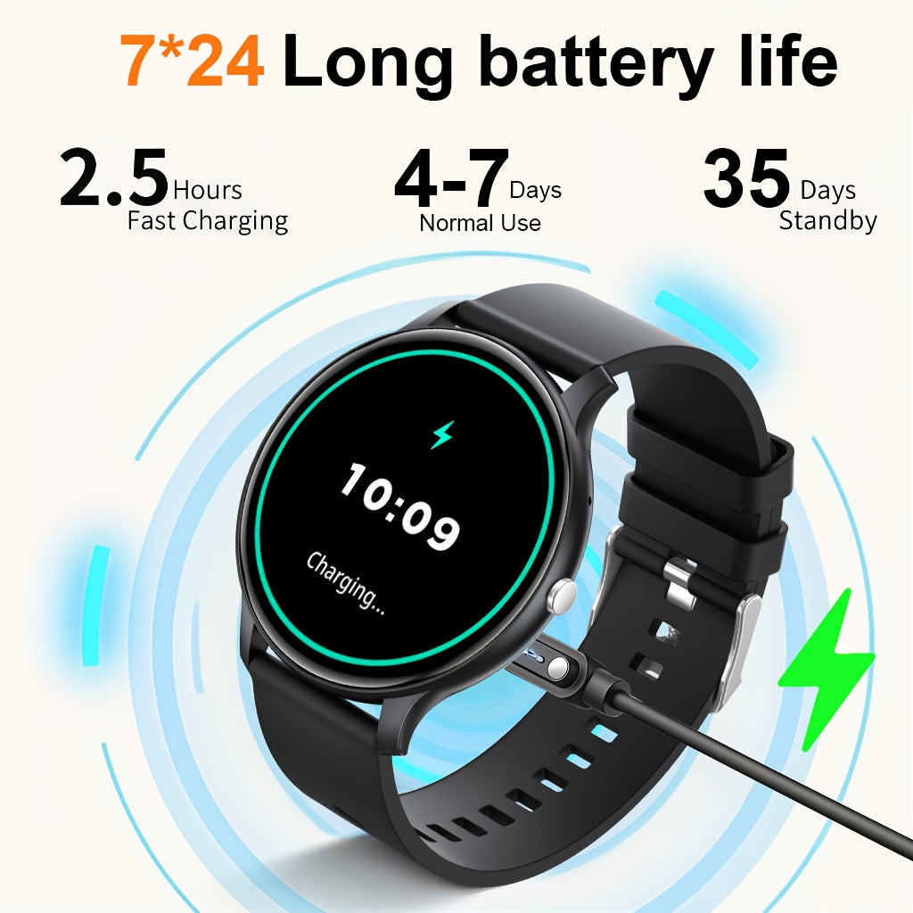 Smartwatch, Schwarz für Alltag und besondere Anlässe – Detailansicht 12