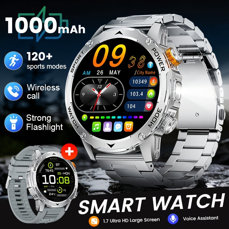 Smartwatch, Schwarz für Alltag und iPhone Android Schrittzähler Smartwatch 2 – Detailansicht 7