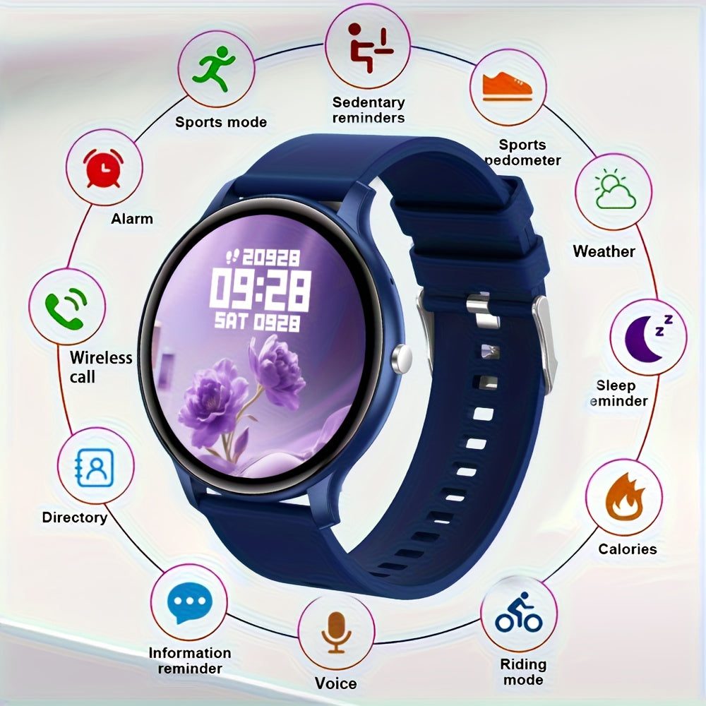 Smartwatch, Schwarz für Damen und Alltag – Detailansicht 4