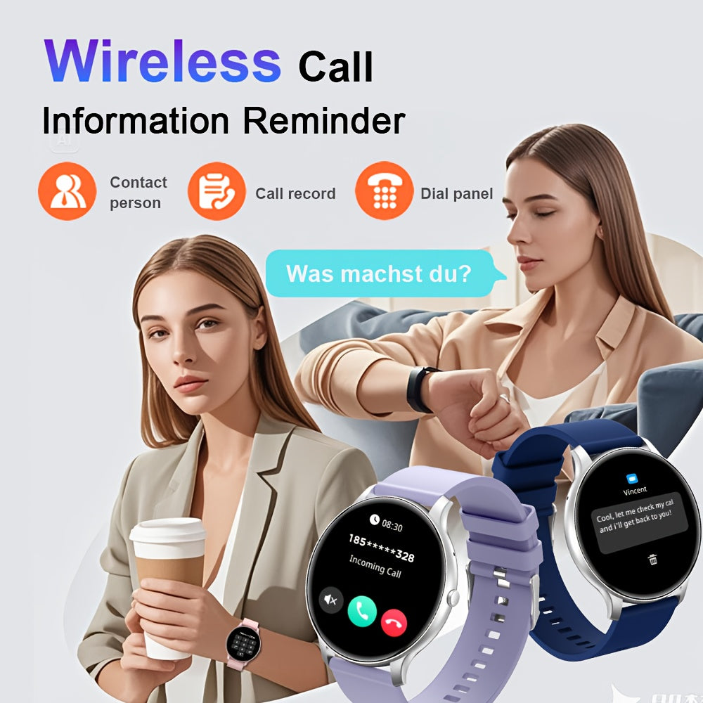 Smartwatch, Schwarz für Damen und Alltag – Detailansicht 6