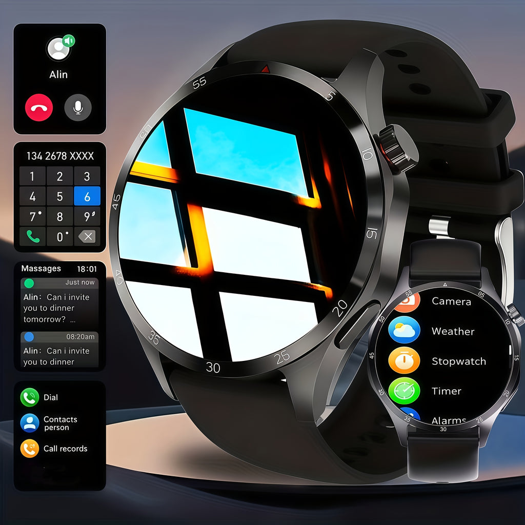 Smartwatch, Schwarz für Schlafzimmer und Bett – Hauptansicht
