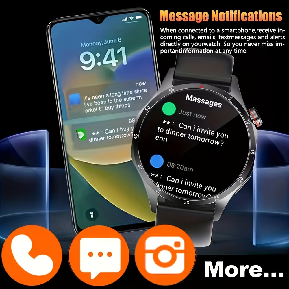 Smartwatch, Schwarz für Schlafzimmer und Bett – Detailansicht 5