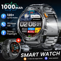 Smartwatch, Schwarzer Edelstahl für iPhone Android Schrittzähler Smartwatch 2 – Detailansicht 5