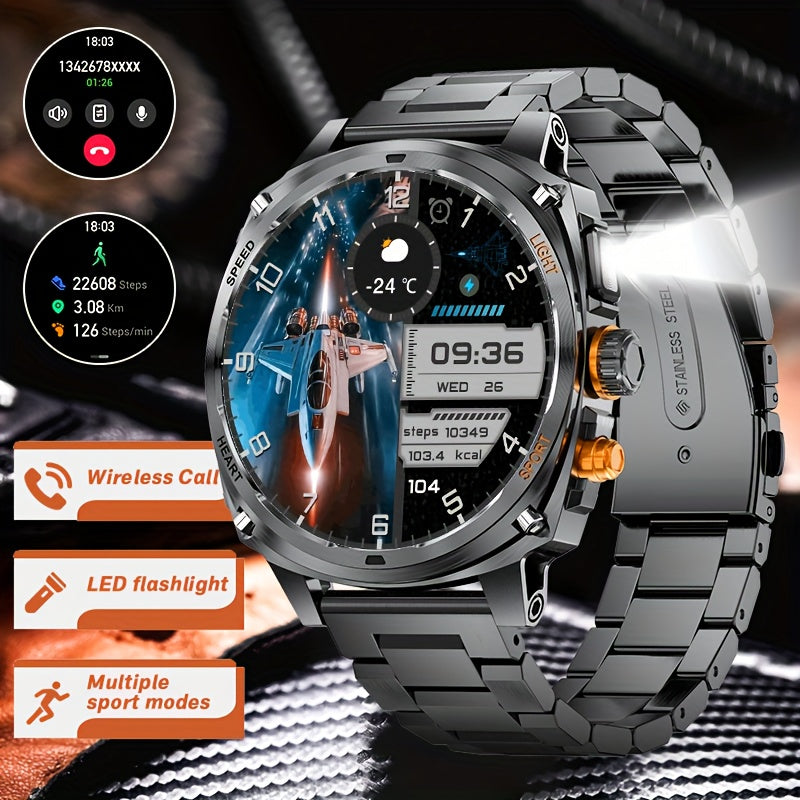 Smartwatch, wasserdicht für iPhone Android mit Bluetooth-Anrufen und Alltag – Detailansicht 10