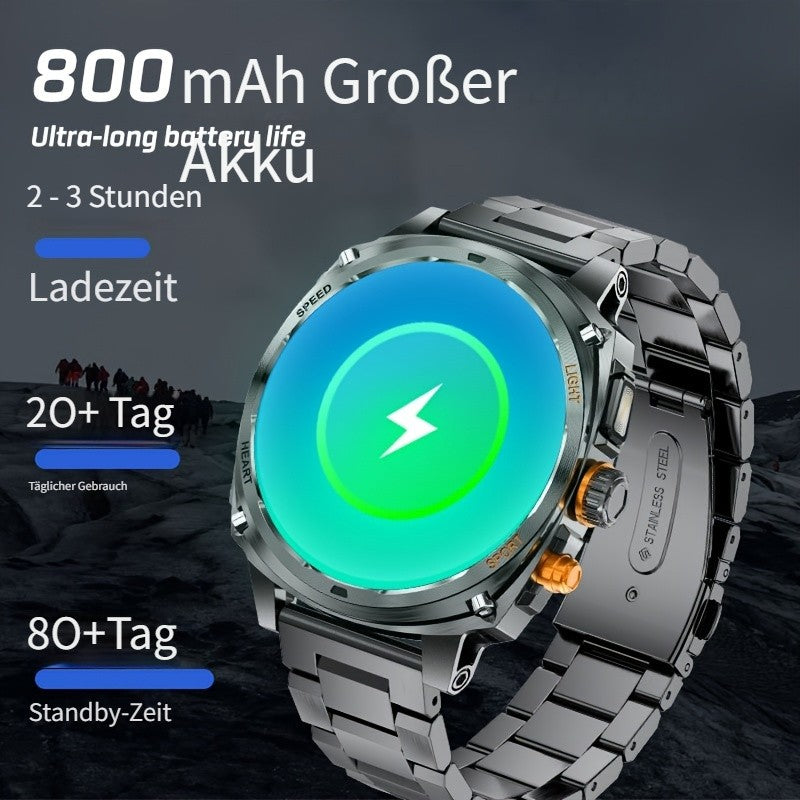 Smartwatch, wasserdicht für iPhone Android mit Bluetooth-Anrufen und Alltag – Detailansicht 13