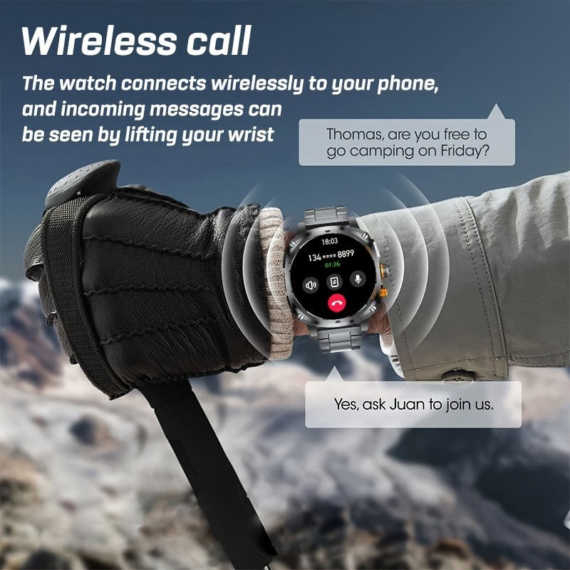 Smartwatch, wasserdicht für iPhone Android mit Bluetooth-Anrufen und Alltag – Detailansicht 15