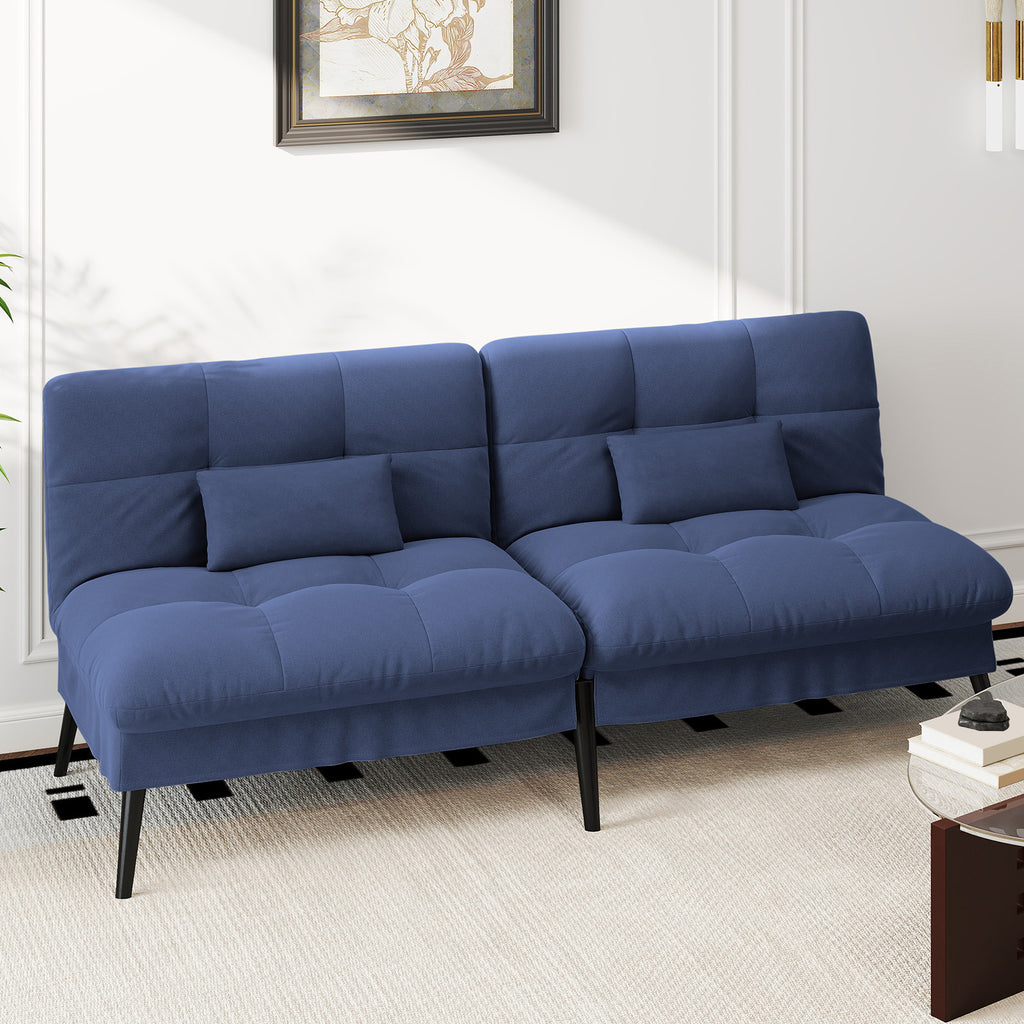 Sofa Schlafsofa, BLAU für Schlafzimmer und Bett – Hauptansicht