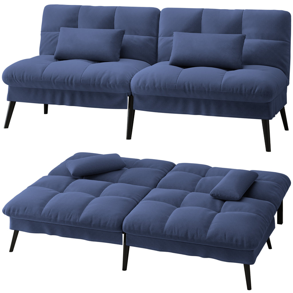 Sofa Schlafsofa, BLAU für Schlafzimmer und Bett – Detailansicht 2