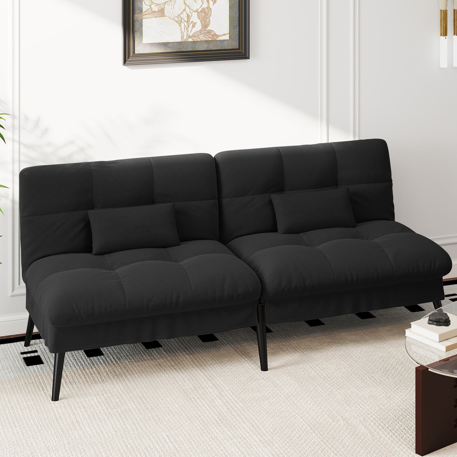 Sofa Schlafsofa, BLAU für Schlafzimmer und Bett – Detailansicht 10
