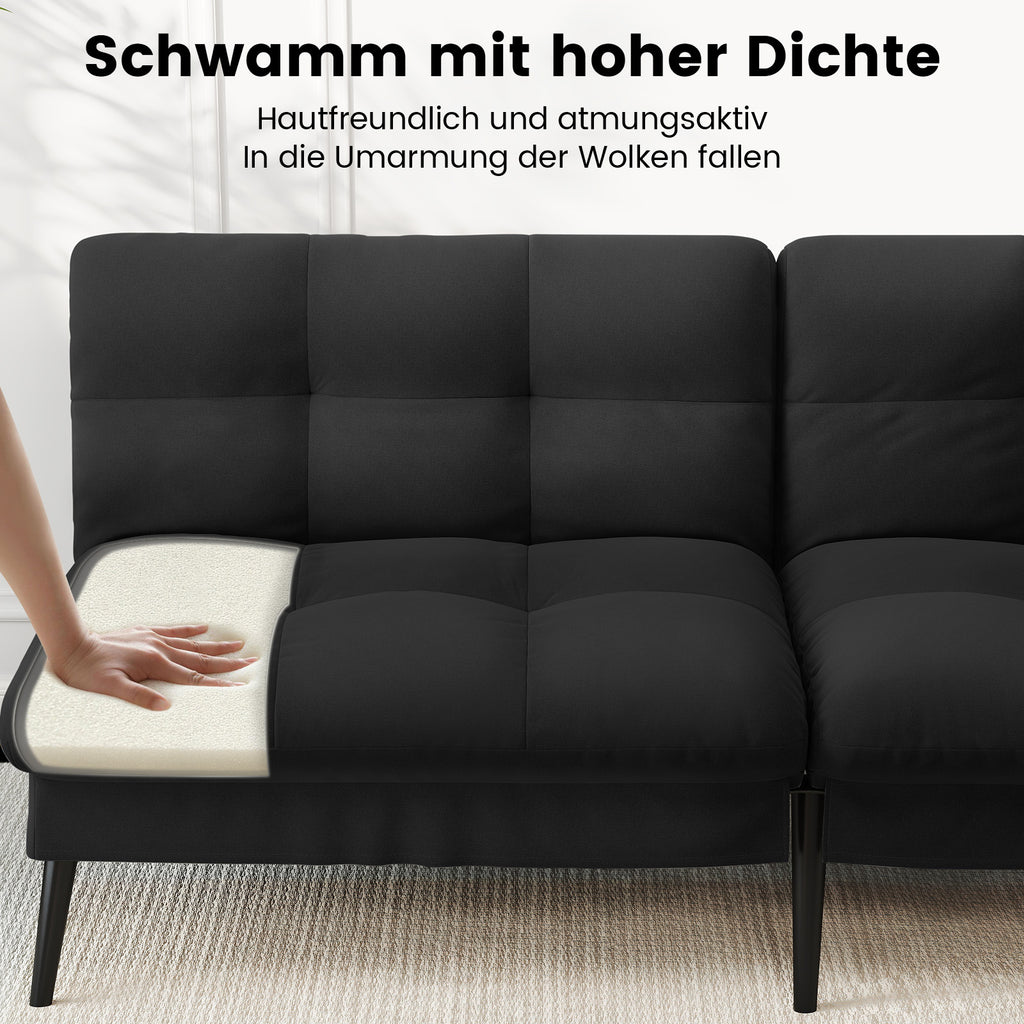 Sofa Schlafsofa, BLAU für Schlafzimmer und Bett – Detailansicht 18