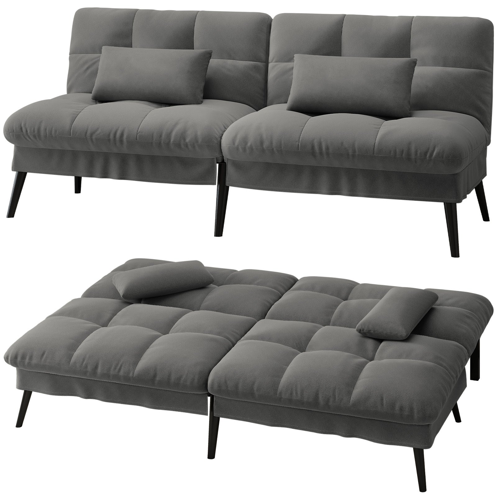 Sofa Schlafsofa, BLAU für Schlafzimmer und Bett – Detailansicht 20