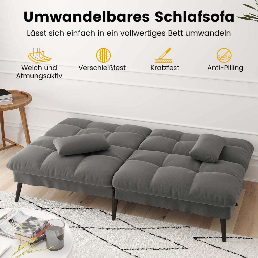 Sofa Schlafsofa, BLAU für Schlafzimmer und Bett – Detailansicht 23