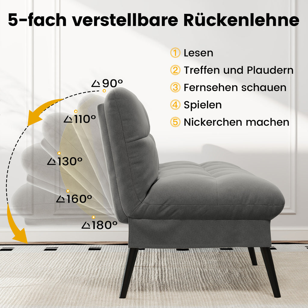 Sofa Schlafsofa, BLAU für Schlafzimmer und Bett – Detailansicht 24