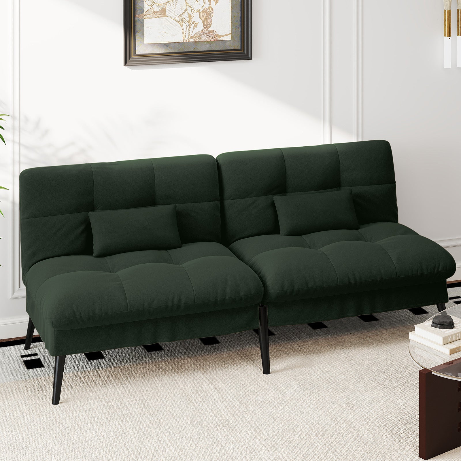 Sofa Schlafsofa, BLAU für Schlafzimmer und Bett – Detailansicht 28