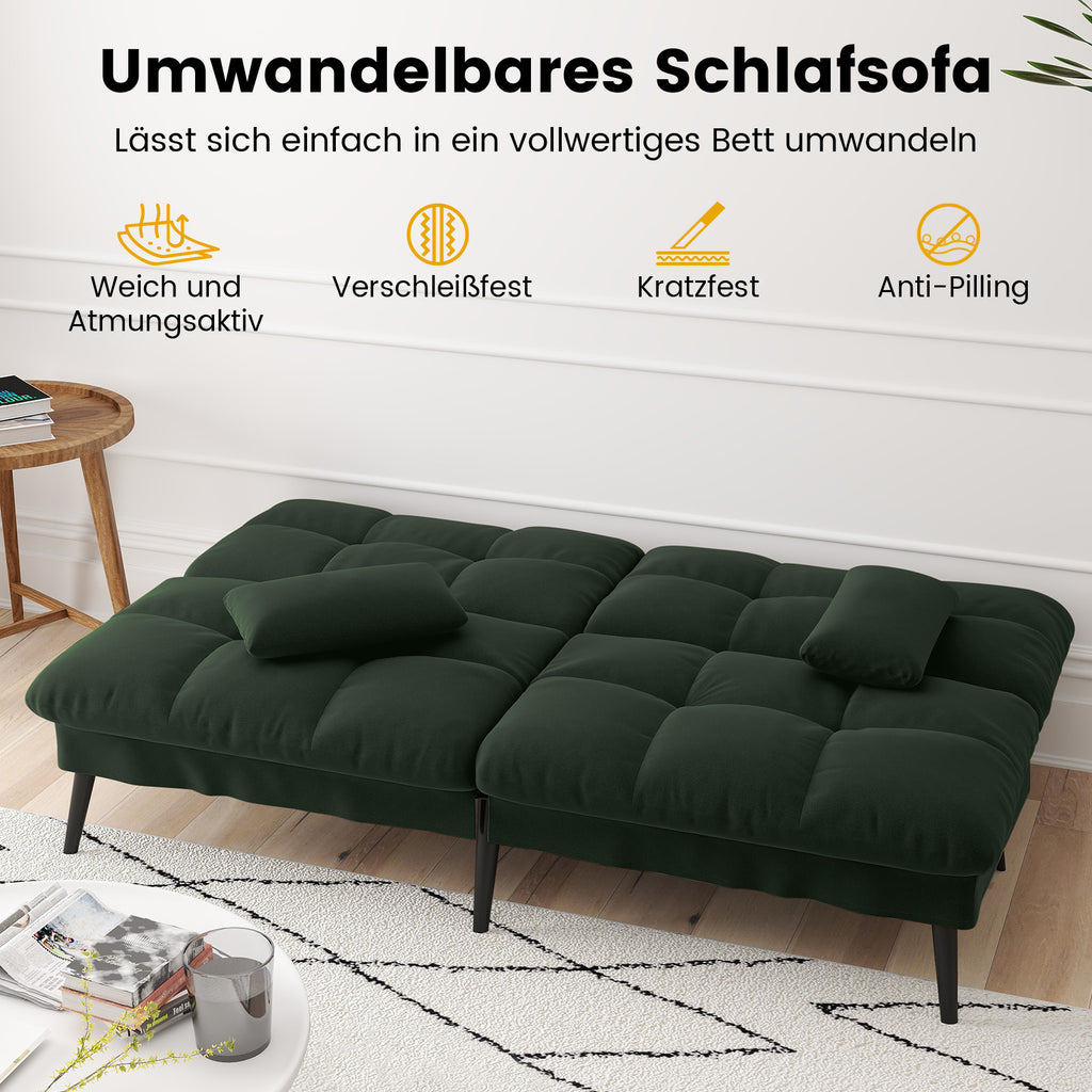 Sofa Schlafsofa, BLAU für Schlafzimmer und Bett – Detailansicht 30